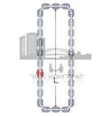 Строп цепной УСЦ [г/п 33,5т/8000мм] универсальный